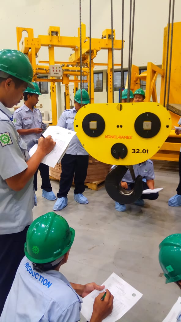Pelatihan K3 Operator Crane Kelas 2 Inhouse PT CG Power System, 11 s.d 14 Maret 2019