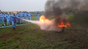 Pelatihan Petugas Kebakaran Kelas D (Fire D) Inhouse PT JFE Steel Galvanizing, 28 s.d 29 November 2018